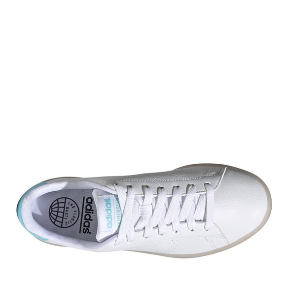 ADIDAS | WOMEN'S ADVANTAGE ECO SNEAKER CLOUD WHITE HAZY SKY SNEAKERS SIZE 10 - Picture 4 of 11